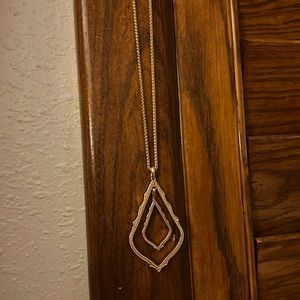 Kendra Scott Rose Gold Simon Long Pendant Necklacke